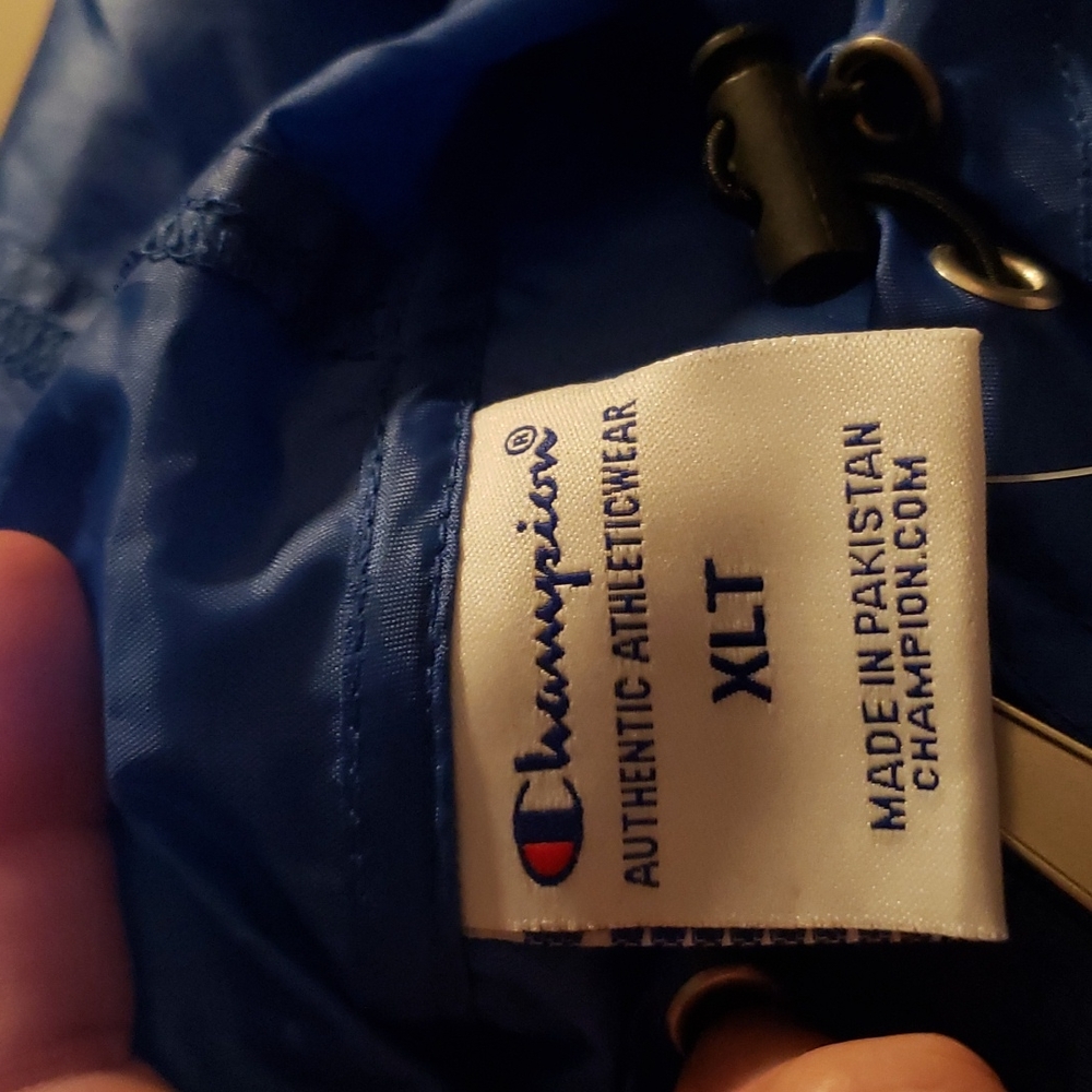 Champion Jacket Mens Big and Tall Hoodie Anorak Windbreaker Jacket for Men (NWT) - Picture 8 of 14